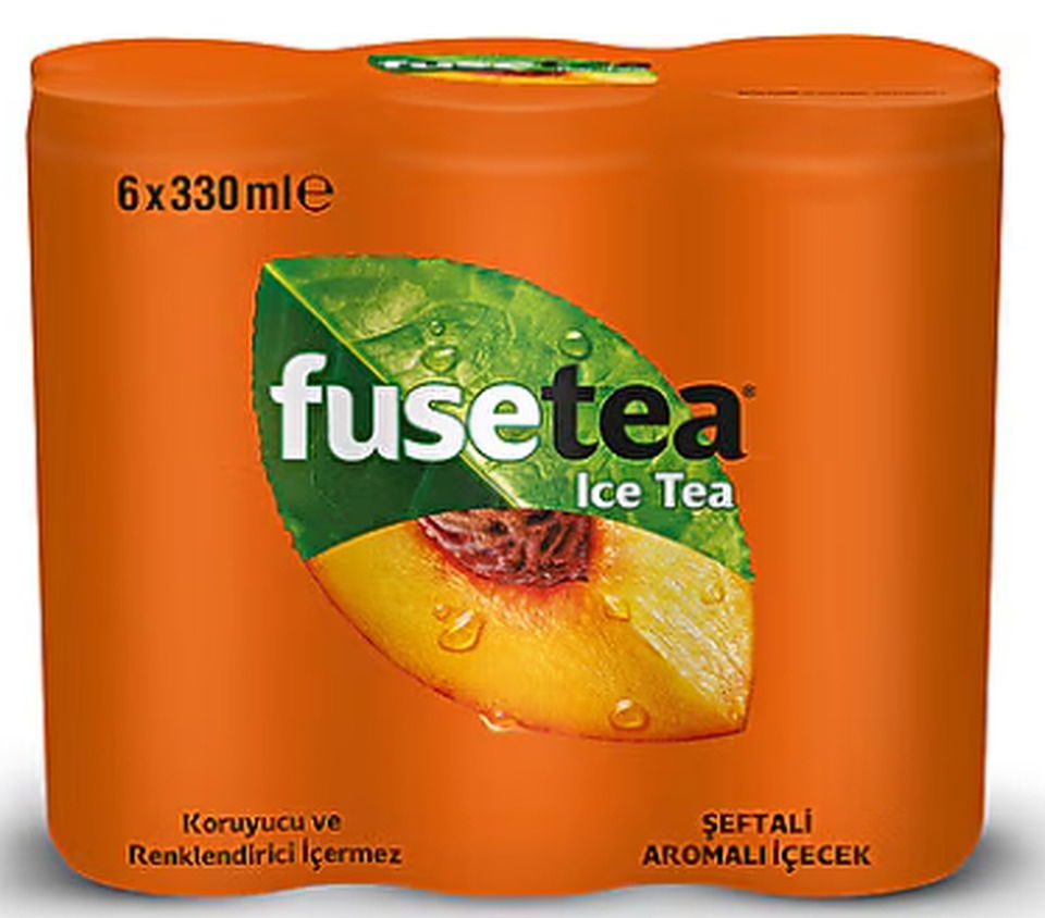 FUSE TEA SOĞUK ÇAY 6*330 ML-ŞEFTALİ (CAN)